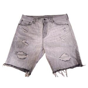 American Eagle Men’s Size 36 Airflex Distressed Denim Jean Shorts